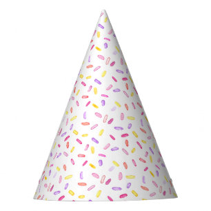 Watercolor Sprinkles Kids Birthday Party Hat