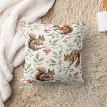 Watercolor Squirrel Pattern