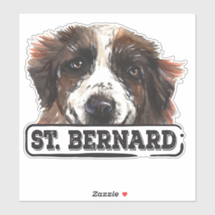 Watercolor St. Bernard
