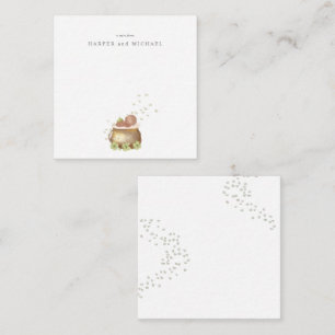 Watercolor st patricks day baby card