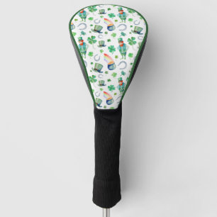 Watercolor St. Patrick's Day Pattern Golf Head Cover