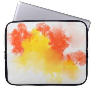 Watercolor stains paints summary laptop sleeve