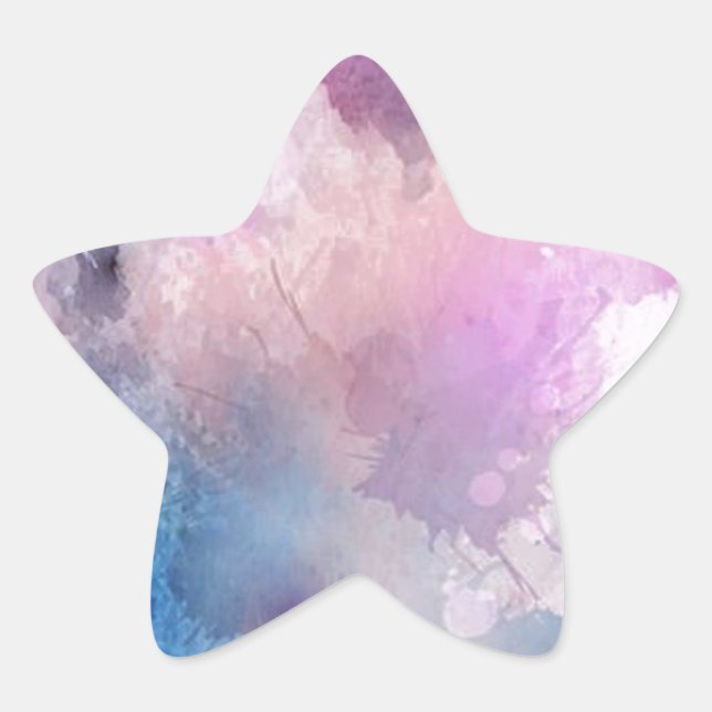 Watercolor Star Sticker (Front)