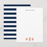 Watercolor Starfish nautical simple Personalised