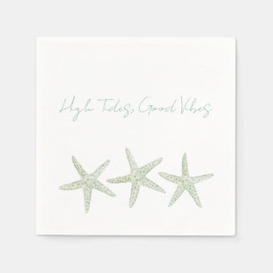 Watercolor Starfish Trio Napkin