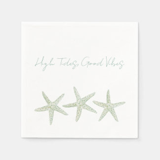 Watercolor Starfish Trio Napkin