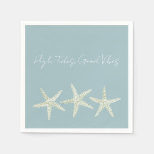 Watercolor Starfish Trio Napkin