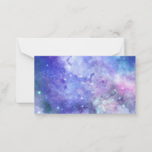 Watercolor Starry Sky Space Lover Galaxy Stars Card