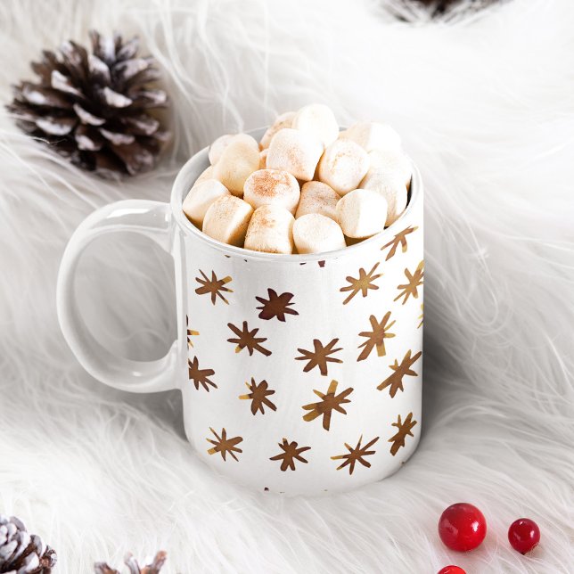 Watercolor stars - amber coffee mug (Creator Uploaded)