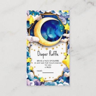 Watercolor Stars Celestial Baby Shower Enclosure Card