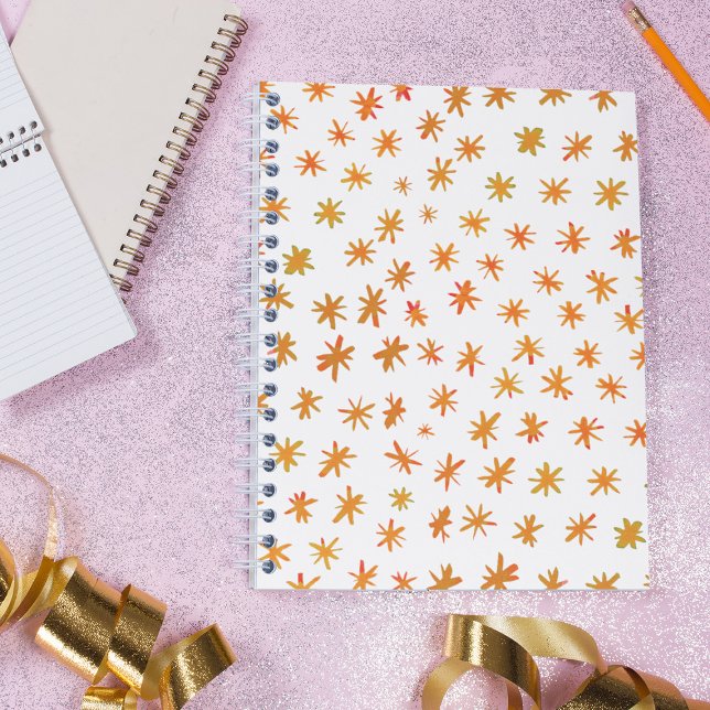 Watercolor stars - orange notebook (Creator Uploaded)
