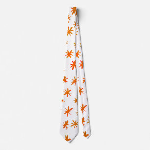 Watercolor stars - orange tie
