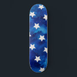Watercolor Stars Pattern Modern Skateboard<br><div class="desc">Celebrate 4th of July Independence Day celebration in these coolest stars tie dye pattern design. Great for bbq backyard parties and fireworks events. Or rock these anytime of the year</div>