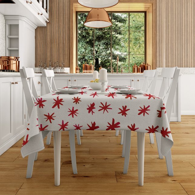 Watercolor stars - red tablecloth (Creator Uploaded)