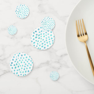 Watercolor stars - turquoise confetti