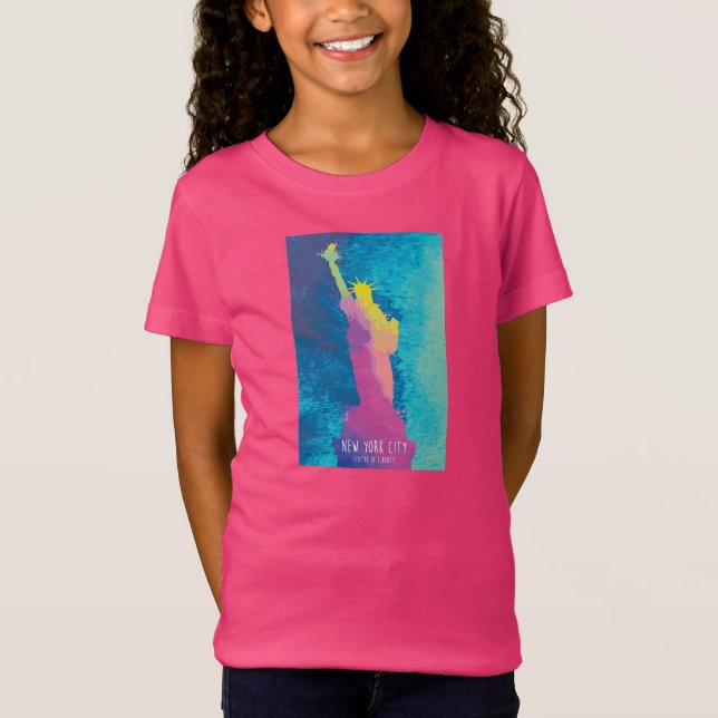 Watercolor Statue of Liberty T-Shirt (Front)