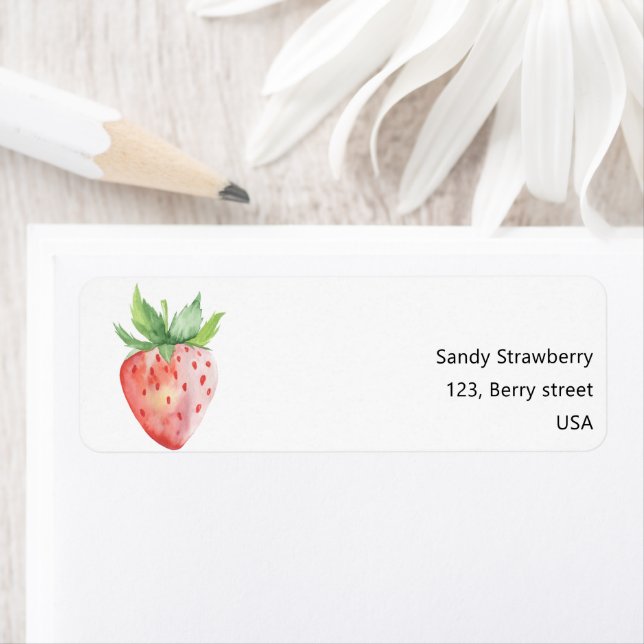 Watercolor Strawberry  (Insitu)