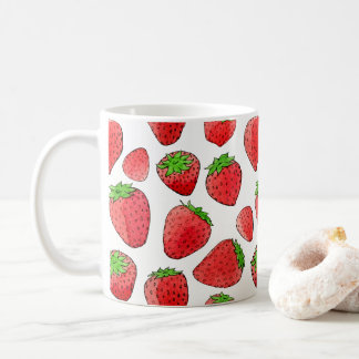 Watercolor Strawberry Coffee Mug