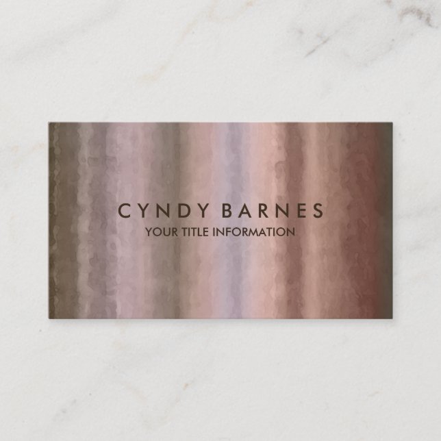 Watercolor Stripe Business Card (Front)