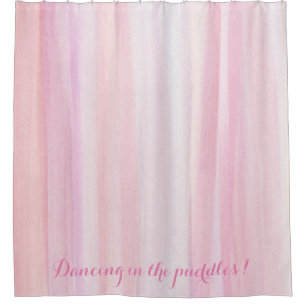 Watercolor Stripe Shower Curtain