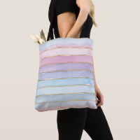 Watercolor Stripes Blue Purple Pink Summertime
