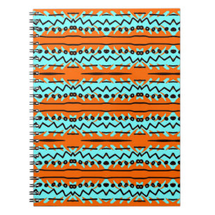 Watercolor stripes, bright colorful pattern. notebook