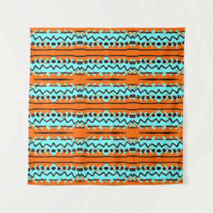 Watercolor stripes, bright colourful pattern. tapestry