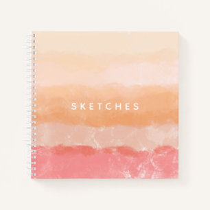 Watercolor Stripes Notebook