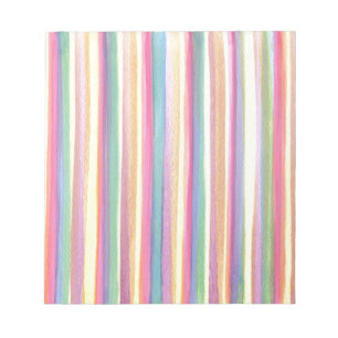 Watercolor Stripes Notepad