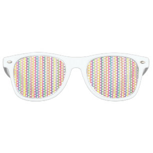 Watercolor Stripes Retro Sunglasses