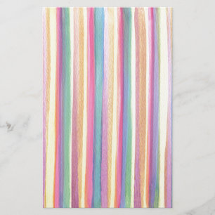 Watercolor Stripes Stationery