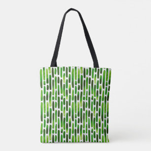 Watercolor Strokes 091121 - Grassy Green Toned Tote Bag