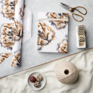  Watercolor Style Penguin Bird Wilderness Art Wrapping Paper
