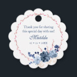 Watercolor Succulent Floral Botanical Bat Mitzvah Favour Tags<br><div class="desc">This design features an elegant watercolor succulent floral wreath in blue and burgundy with your Thank You information above. Personalise by editing the text in the text boxes. Designed for you by Evco Studio www.zazzle.com/store/evcostudio #mitzvah #batmitzvah #eventplanner #mazeltov #jewish #mitzvahswag #party #jewishlife #wedding #kosher #thankyou #thanks #mitzvahlife #corporateevents #mitzvahparty #partyplanner...</div>