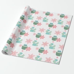 Watercolor Succulent Plants Wrapping Paper