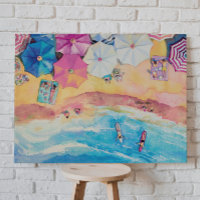 Watercolor Summer Beach