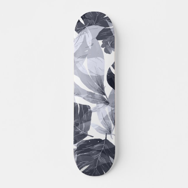 Watercolor Summer Flower Skateboard (Front)