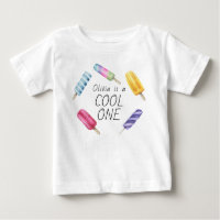 Watercolor Summer Popsicle Ice Cream Birthday