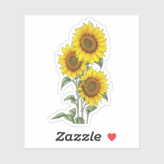 Watercolor Sunflower (Sheet)