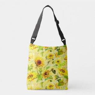 Watercolor Sunflower 2 Crossbody Bag
