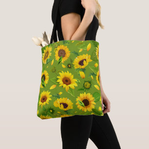 Watercolor Sunflower 4 Tote Bag