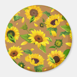 Watercolor Sunflower 5 Magnet