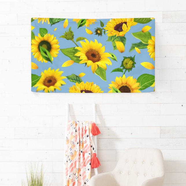 Watercolor Sunflower 6 Banner (Insitu)