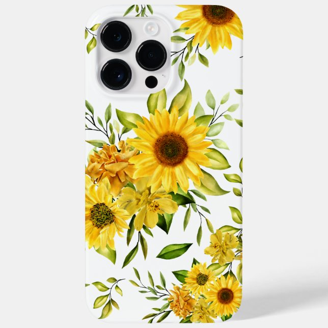 Watercolor Sunflower 8 Case-Mate iPhone Case (Back)