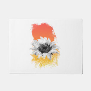 Watercolor Sunflower Doormat