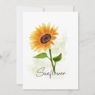 Watercolor Sunflower Illustration – Bright & Cheer Invitation