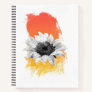 Watercolor Sunflower Notebook