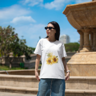 Watercolor Sunflower T-Shirt