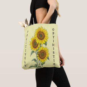 Watercolor Sunflower Tote Bag