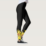 Watercolor Sunflower Vibrant Yellow Hand Painted   Leggings<br><div class="desc">Cute Legging with botanical sunflower design |  Hand Painted Art by Dream Big Digital Design</div>